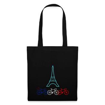 Biking in Paris - Tote Bag - black - Front