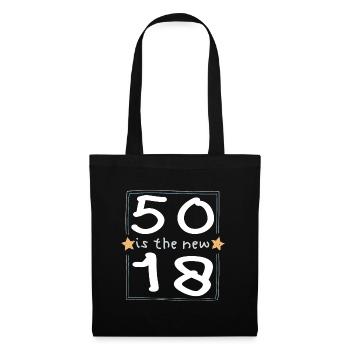50 est la nouvelle police 18 pour enfants - Sac en tissu - noir - Devant