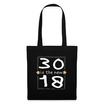 30 est la nouvelle police 18 pour enfants - Sac en tissu - noir - Devant