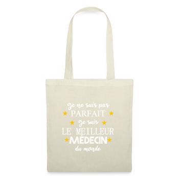 Je suis le meilleur médecin du monde - Sac en tissu - nature - Devant