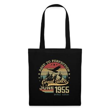 69 years old Aged to Perfection born in June 1955 - Tote Bag - black - Front