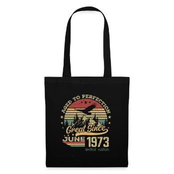 51 ans Vieilli à la Perfection né en juin 1973 - Sac en tissu - noir - Devant