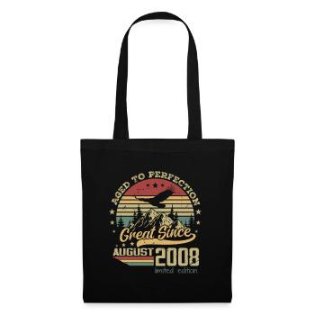 16 years old Aged to perfection born in August 2008 - Tote Bag - black - Front