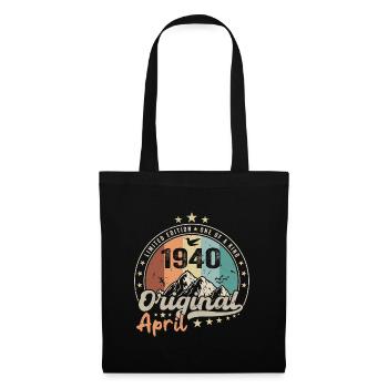 1940 April 1940 Anniversary April 1940 April - Tote Bag - black - Front