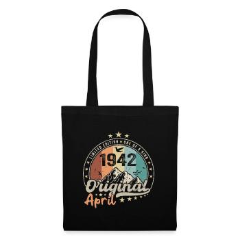 1942 April 1942 Birthday April 1942 April - Tote Bag - black - Front
