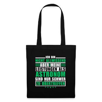 Unmatched achievement as an astronomer - Tote Bag - black - Front