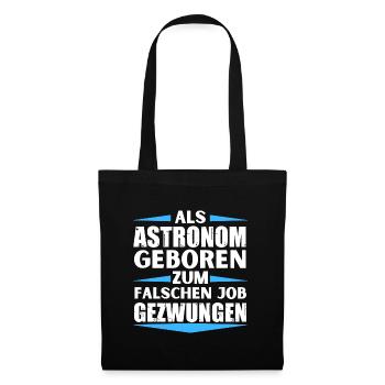 L’astronome s’est trompé de poste - Sac en tissu - noir - Devant
