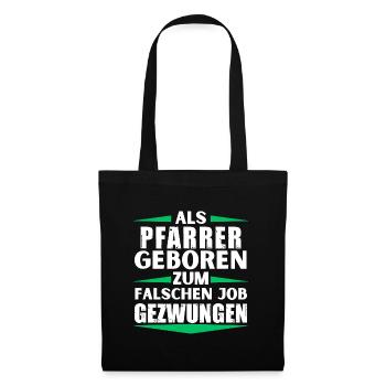 Pastor landed in the wrong job - Tote Bag - black - Front