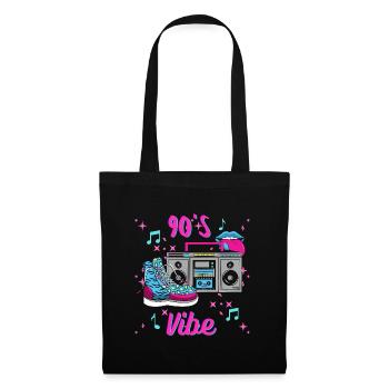 90's ghetto blaster Génération 90 - Sac en tissu - noir - Devant