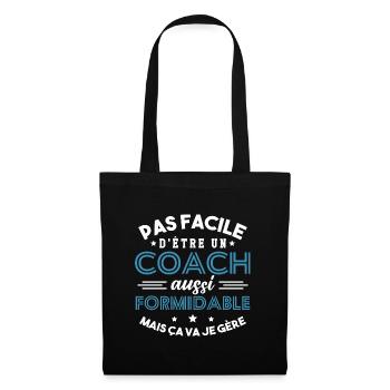 Cadeau Formidable pour Coach Formidable - Sac en tissu - noir - Devant