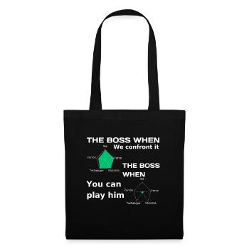 Le niveau d’un patron - Sac en tissu - noir - Devant