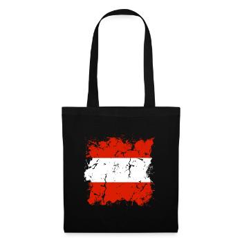 Austria Flag Austria Austrian Flag AT - Tote Bag - black - Front