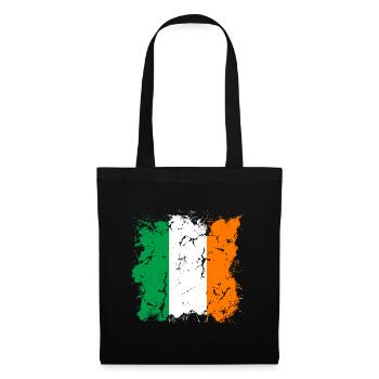 Ireland Flag Vintage Irish Flag Dublin - Tote Bag - black - Front
