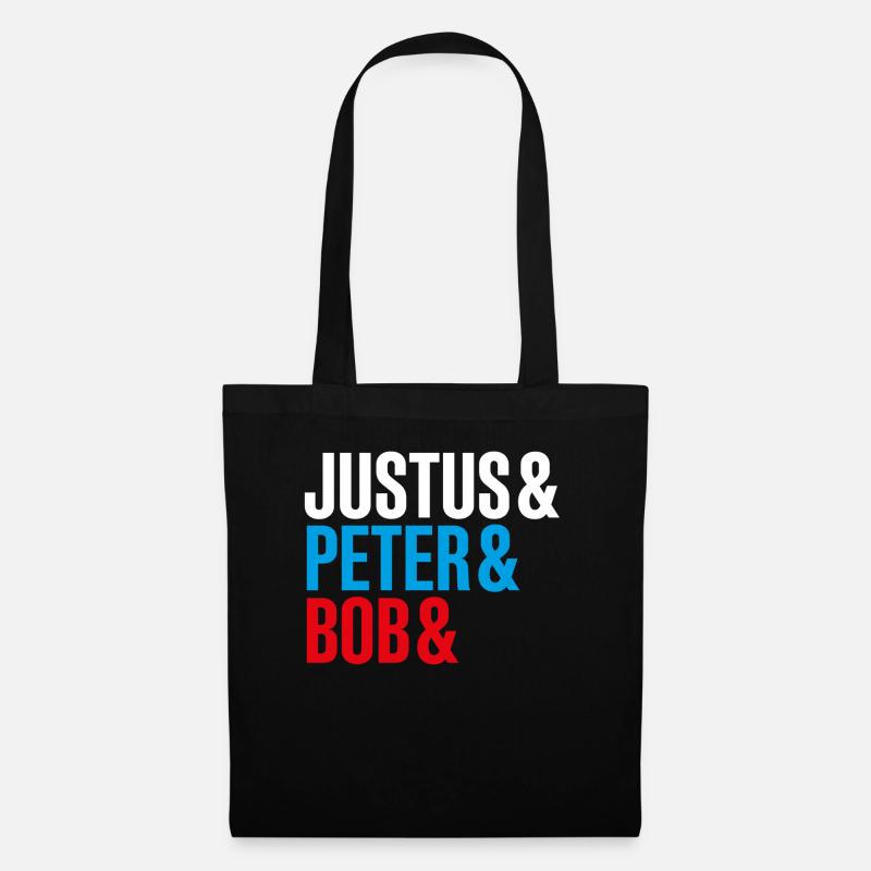 Die Drei ??? Justus&Peter&Bob&DEIN NAME - Stoffbeutel - Schwarz