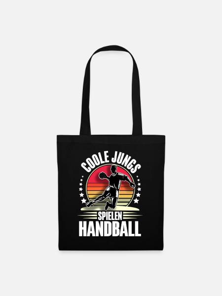 Handball Handballer - Stoffbeutel - Schwarz