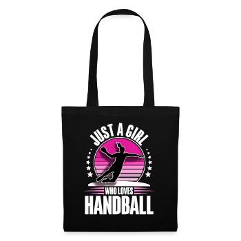 Handball Handball Joueur de handball féminin - Sac en tissu - noir - Devant
