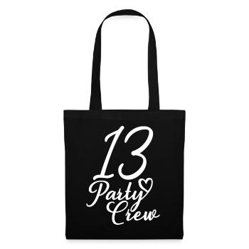 13 Party Crew 13th Birthday Party 13 Years Old - Tote Bag - black - Front
