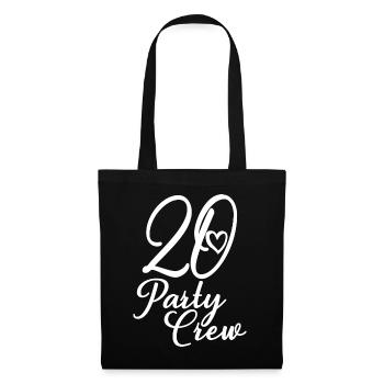 20 Party Crew 20th Birthday Party 20 ans - Sac en tissu - noir - Devant