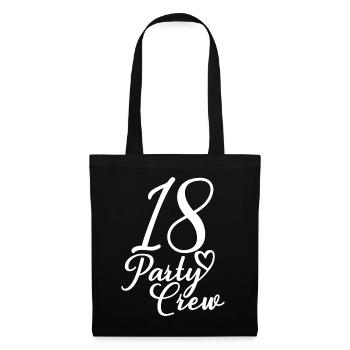 18 Party Crew 18th Birthday Party 18 Years Old - Tote Bag - black - Front