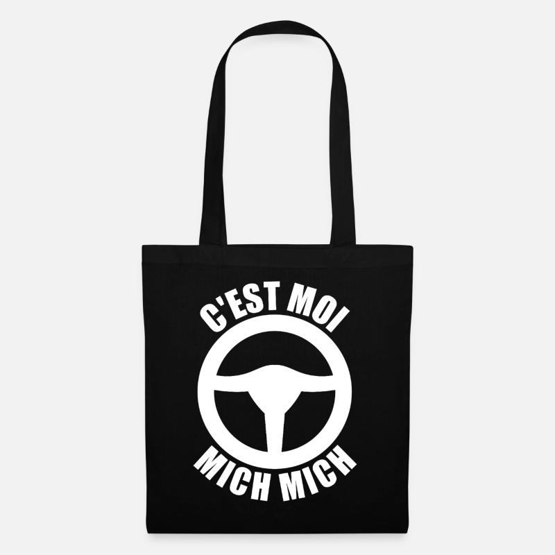 c'est moi mich mich, auto école - Sac en tissu - noir