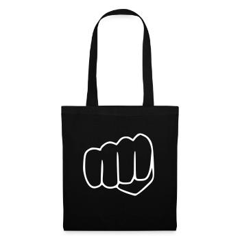 Emoji Faust croquis blanc - Sac en tissu - noir - Devant