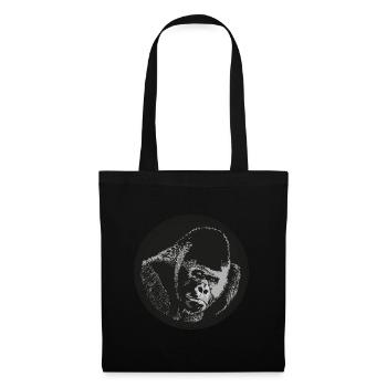 Gorilla - Stoffbeutel - Schwarz - Vorne