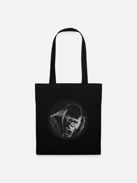Gorille - Sac en tissu - noir