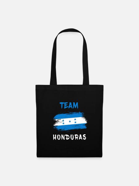 Honduras Team Flaggen Design - Stoffbeutel - Schwarz