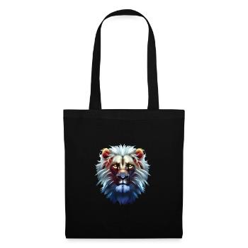 Lion, Tête de Lion, Animal, Afrique, Roi - Sac en tissu - noir - Devant