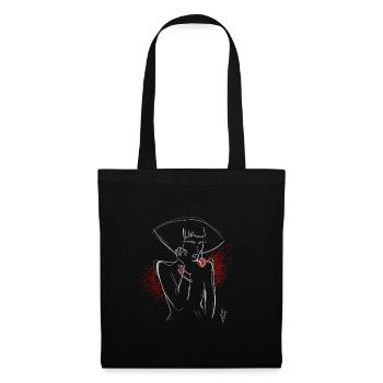 Lady red - Stoffbeutel - Schwarz - Vorne