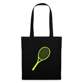 Raquettes de tennis - Sac en tissu - noir - Devant