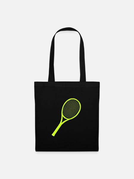 Tennis racket - Tote Bag - black