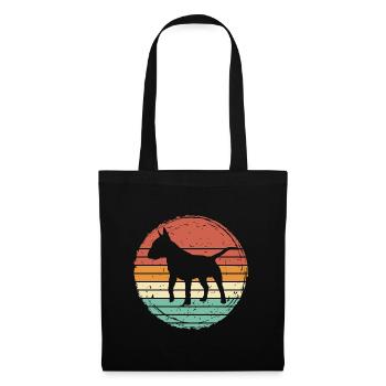 Bull Terrier Retro Gift - Tote Bag - black - Front