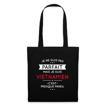 Je ne suis pas parfait mais je suis Vietnamien - Sac en tissu - noir - Devant