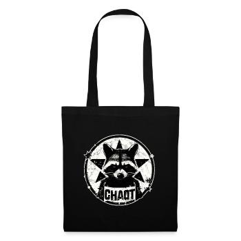 Raccoon, Chaotic, Anarchy, Star, Revolution - Tote Bag - black - Front