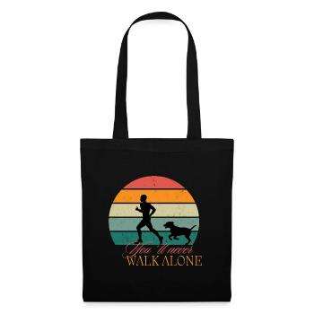 You´ll never walk alone - schwarz - Stoffbeutel - Schwarz - Vorne