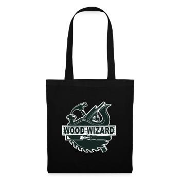 Woodworking Wood Wizard - Tote Bag - black - Front
