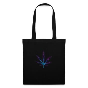 Xray cannabis leaf - Tote Bag - black - Front