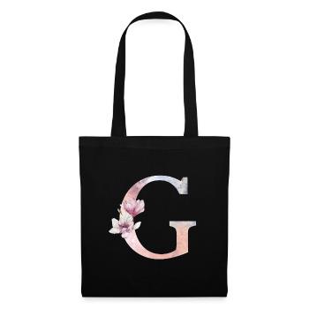 Lettre G - Sac en tissu - noir - Devant