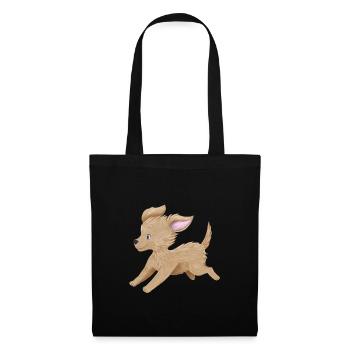 Dog motif small golden retriever - Tote Bag - black - Front