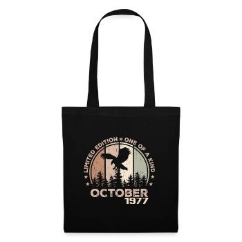 Incomparable depuis octobre 1977 47 Anniversaire - Sac en tissu - noir - Devant