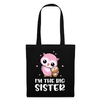 I'm The Big Sister - Big Owls Sister - Tote Bag - black - Front