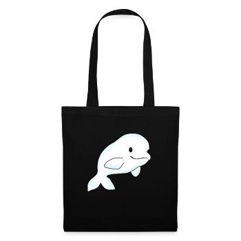 Beluga Whale White Whale Sea Fish Kids - Tote Bag - black - Front