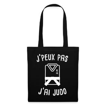J'peux pas j'ai judo - Sac en tissu - noir - Devant