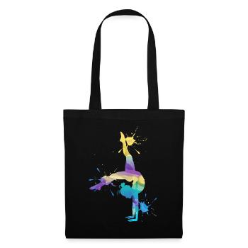 Gymnaste Acrobatie Gymnastique Gymnastique - Sac en tissu - noir - Devant