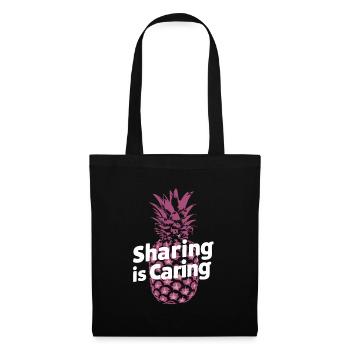 Pineapple tropical hawaiian fruit - Tote Bag - black - Front