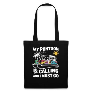 Bateau ponton Capitaine Bateaux pontons - Sac en tissu - noir - Devant