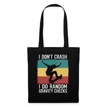Skateboarding Skater Skateboard Skateboarder - Tote Bag - black - Front
