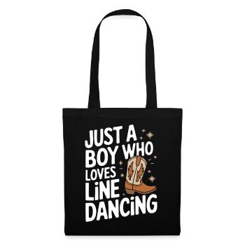 Danse en ligne Danseurs - Sac en tissu - noir - Devant