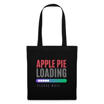 dessert sucré aux pommes - Sac en tissu - noir - Devant